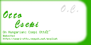 otto csepi business card